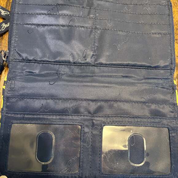 Vera Bradley Turnlock Wallet in Lucky You Floral Green Pattern - Picture 5 of 6